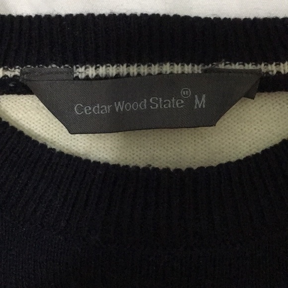 Cedar Wood State blue and white striped sweater - Picture 3 of 3